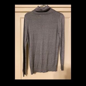 Silver sparkly turtle neck